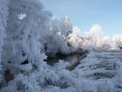 Moulin de Bazoncourt sous la neige